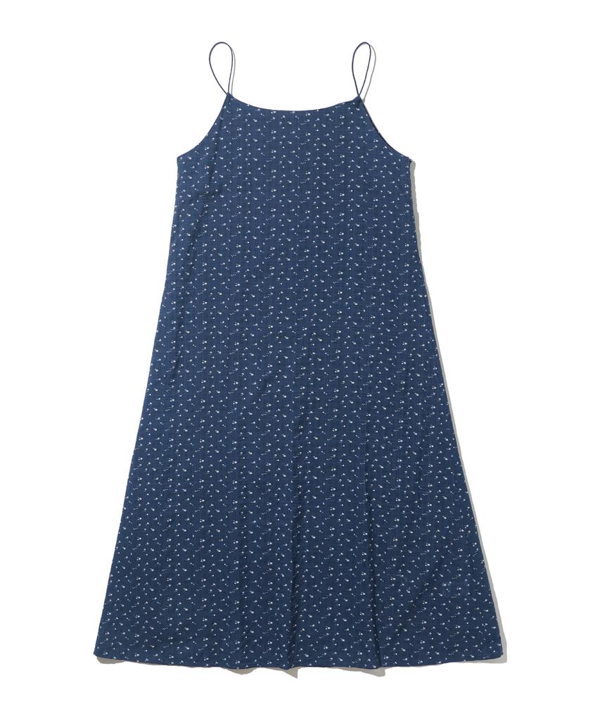 Cargo Bros For Woman Vintage Floral Sleeveless Dress (Navy)