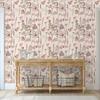 Butterflies Floral Peel and Stick Wallpaper Roll for Bedroom Bathroom Self Adhesive Contact Paper for Wall Cabinet