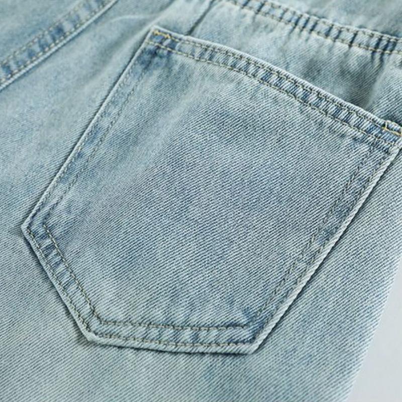 Летние подвернутые джинсовые шорты, женская мода, универсальные, горячие, ромбовидные, свободные, с высокой талией, широкие шорты