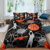 Basketball Bedding Sets,Polyester 3D Cartoon Boy's Duvet Cover Bedspread Pillowcase Bed Clothes Children Boys Bed Bedroom Sets