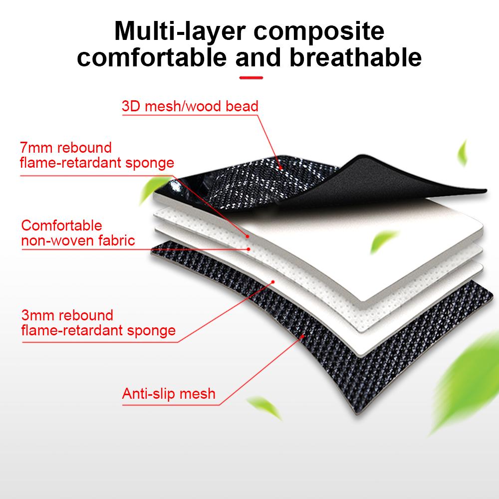 Чехол на сиденье автомобиля с деревянными бусинами, защитный чехол на одно сиденье автомобиля, универсальная удобная дышащая автомобильная подушка на все времена года