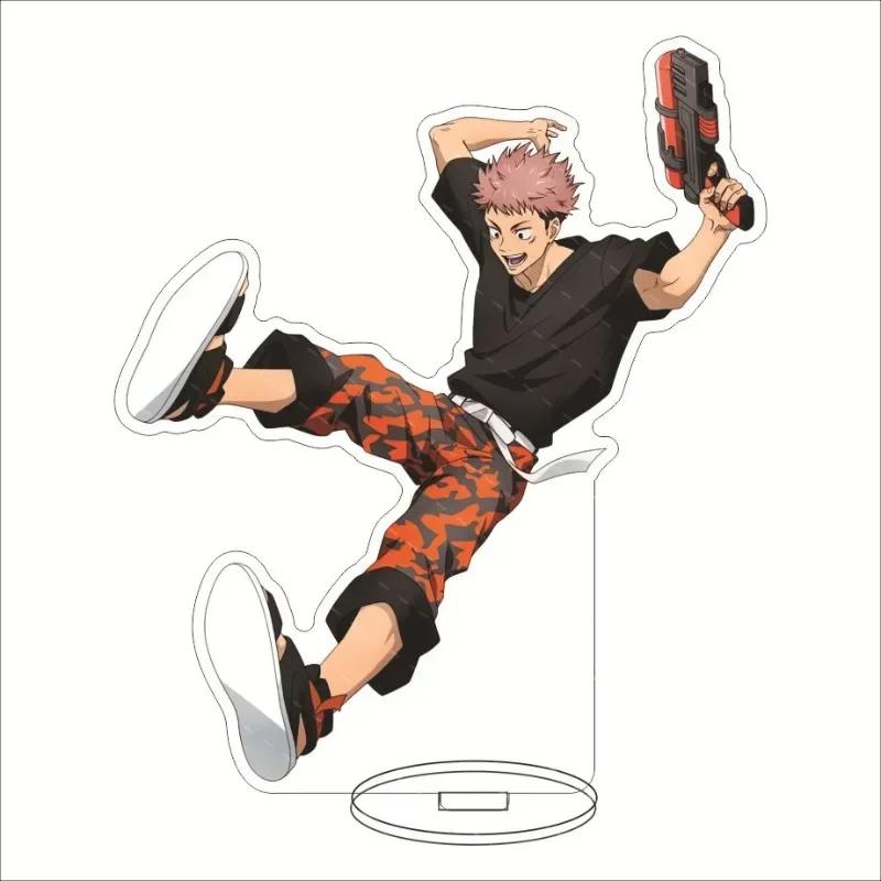 Jujutsu Kaisen 16см Фигурка Акриловая Подставка Набор - Годжо Юдзи Мегуми Нобара Тоге Маки Коллекционные Аниме Фигурки с Подставкой Идеальный Ги