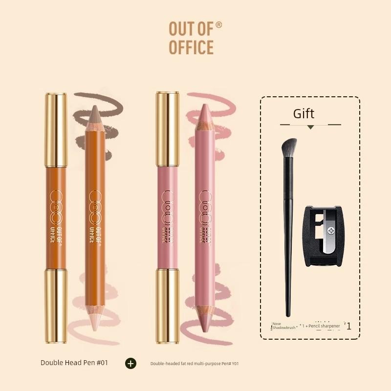 Ooo Dual-Ended Contouring Pen Outofoffice Shadow 000 Highlighter Integrated Blush Pen Contour Stick Oh Wild