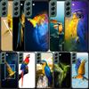 Чехол для телефона попугай для Samsung A16 A26 A36 A56 Galaxy A02S A12 A52S A13 A23 A33 A53 A54 A34 A24 A14 A22 A32 A42 A72 Обложка Ca