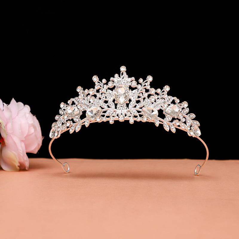 Детская корона, аксессуары для волос, милые принцессы, девочки, корона короля с водяными бриллиантами, резинки для волос, подарки на день рождения для девочек, детские повязки на голову и головные уборы