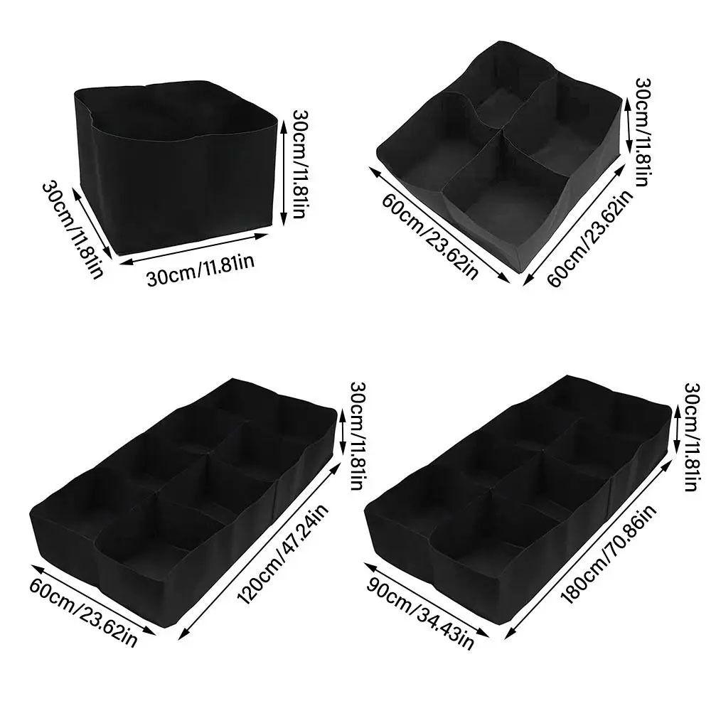 1/4/8 Grids Planting Container Breathable Garden Planting Bed Portable Garden Planters Bag Flowers