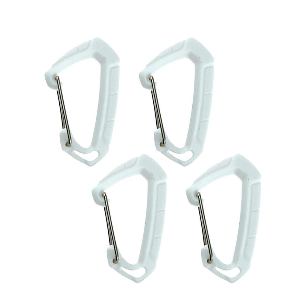 4pcs Multi Tool Tourist Small Hooks Plastic Camping Cycling Hiking Hooks Carabiner Clip Set