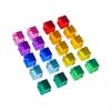 20x Rainbow Transparent Acrylic S Fine Motor Skills Universal Creative Block for Kids Boys Girls