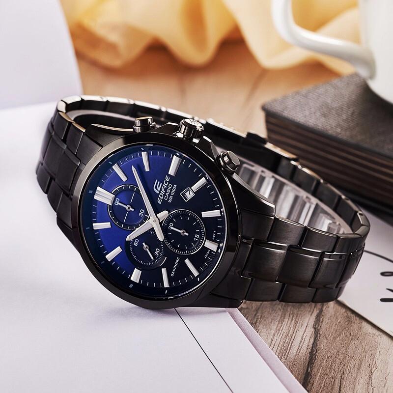 Casio Серия EDIFICE три стрелки шесть стрелок сапфировое стекло классические водонепроницаемые кварцевый механизм стальной ремешок японский и корейский EFB-660DC-2AVUPR