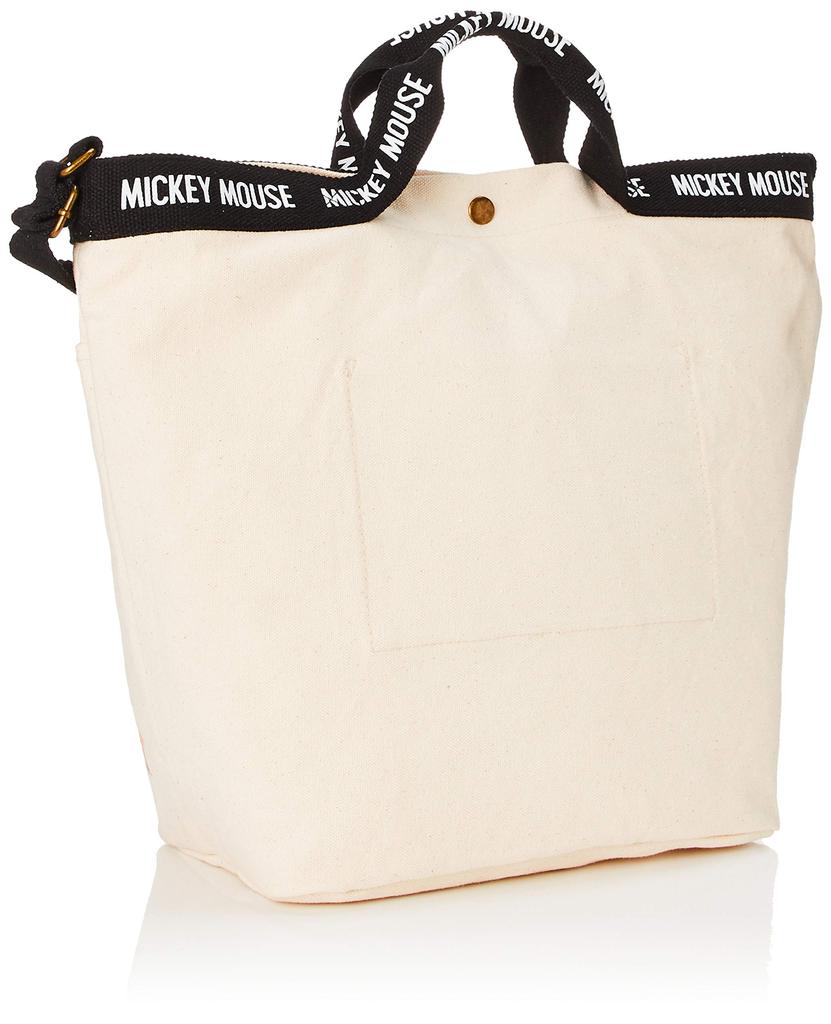 Mickey Canvas Shoulder Bag D5041NT Beige [Disney]