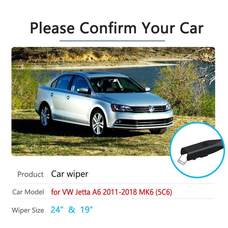 Щетка стеклоочистителя автомобиля для Volkswagen VW Jetta A6 5C6 Mk6 6 2011 ~ 2018 дворники переднего ветрового стекла автомобильные аксессуары 2012 2013