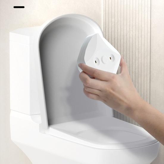 Self-Adhesive Toilet Bowl Cleaner with UV Light Easy Installation Rechargeable Motion Sensor Activated Toilet Lid Light