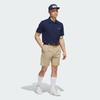 adidas Рубашка поло Performance Polo Solid Color Logo с коротким рукавом Polo для мужчин, темно-синяя IU4447