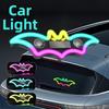 Wireless Car Bat Shaped Ambient Lamp RGB Color Car Window Neon Light  Side Window