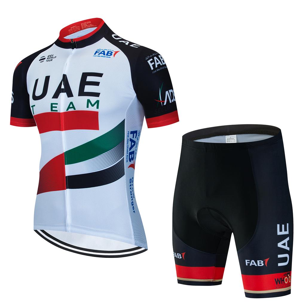 2025 UAE Cycling Clothes Jersey Men Set Mtb Road Bike Uniform Shorts Man Mountain Complete Bib Men's Suit Cycle Spring Summer