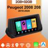 Android Carplay Car Radio For Peugeot 2008 208 2019-2020 Multimedia Player Head Unit Stereo GPS Navigation BT WIFI 2+32GB