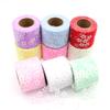 1 Roll 25Yards Webbing Ribbon Soft-touching Durable Decorative Compact Lace Floret Tulle Ribbon Clothing Accessories for Home