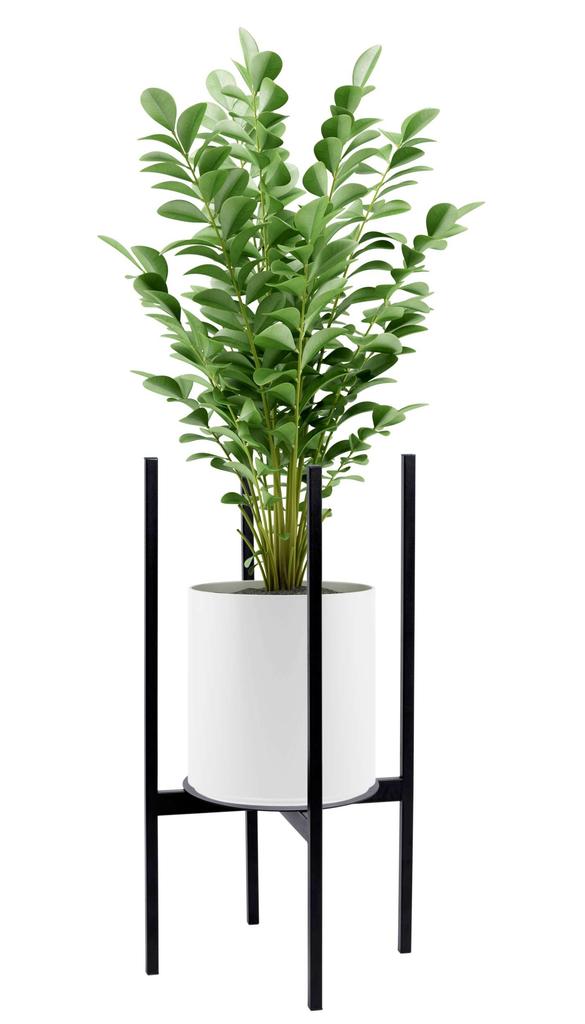 Kwietnik Stojący Loftowy Torre 70 Cm Czarny