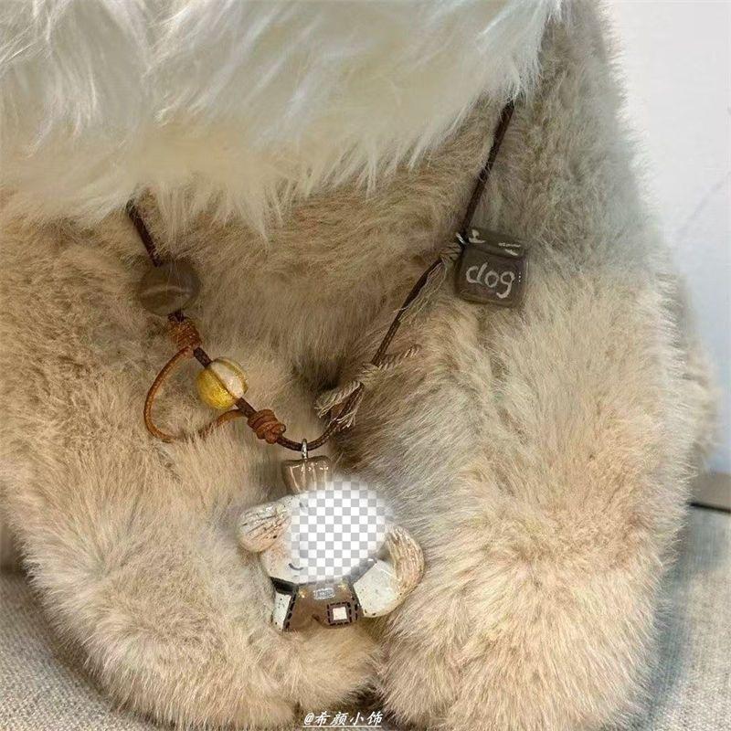 "Puppy Barista" cute puppy versatile necklace sweater chain with a sophisticated design, niche accessory, new for women