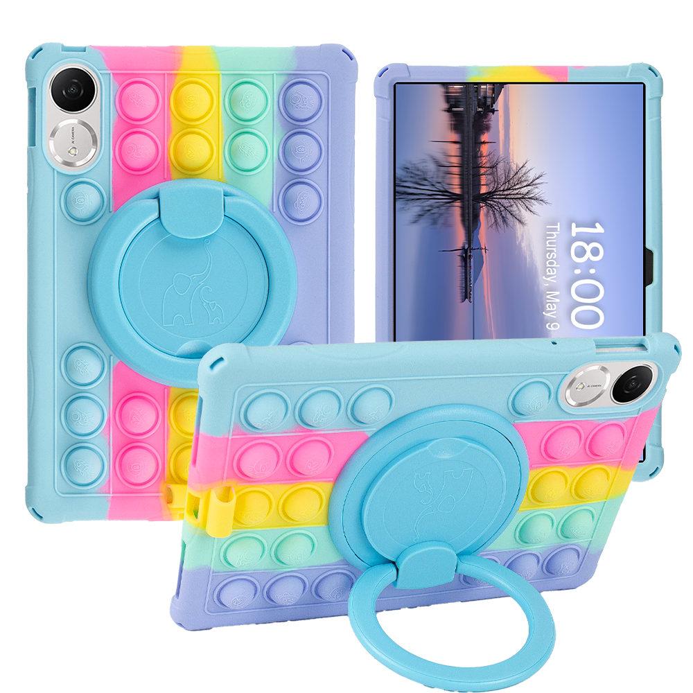 Чехол для Honor Pad V9, Вращающийся мягкий силиконовый чехол Bubble Pop для Honor Pad V9 11,5 дюйма ROL-W00, Безопасный для детей, Обложка-подставка для планшета
