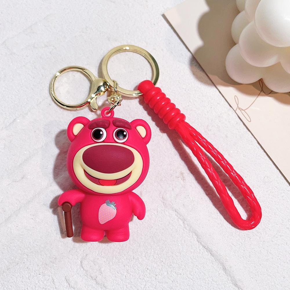 Toy Story Figure Keyring Woody Buzz Lightyear Jessie Doll Pendant Car Keychain Birthday Christmas Gift for Girls Kids