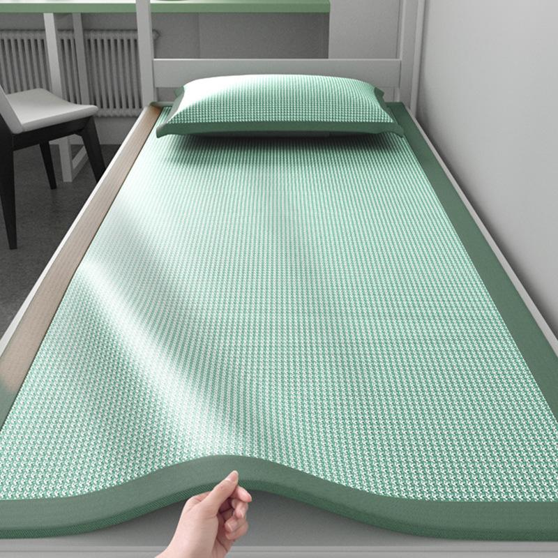 New Houndstooth Ice Silk Cooling Mat, Soft Foldable Washable Comfortable Mat, Multiple Sizes for Dorm Bedroom Kids Summer Use