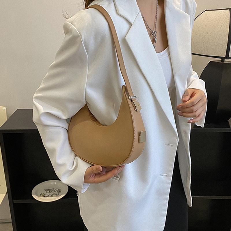 Yogodlns New Niche Shoulder Bag for Women Fashion Underarm Bag Designer Half-moon Bags Trendy Luxury Armpit Handbag