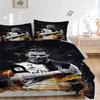 Dynamic Soccer Legend Print 3Pcs Bedding Setduvet Cover With 2 Bedropillowcase Home Birthday Gift