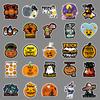 50 Halloween Cartoon Pumpkin Doodle Laptop Suitcase Car Scooter Decoration Stickers