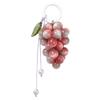 Zinc Zinc Alloy Grape Keychain Pendant Glazed Bag Charm Ancient Style Fruit Keyring  Women