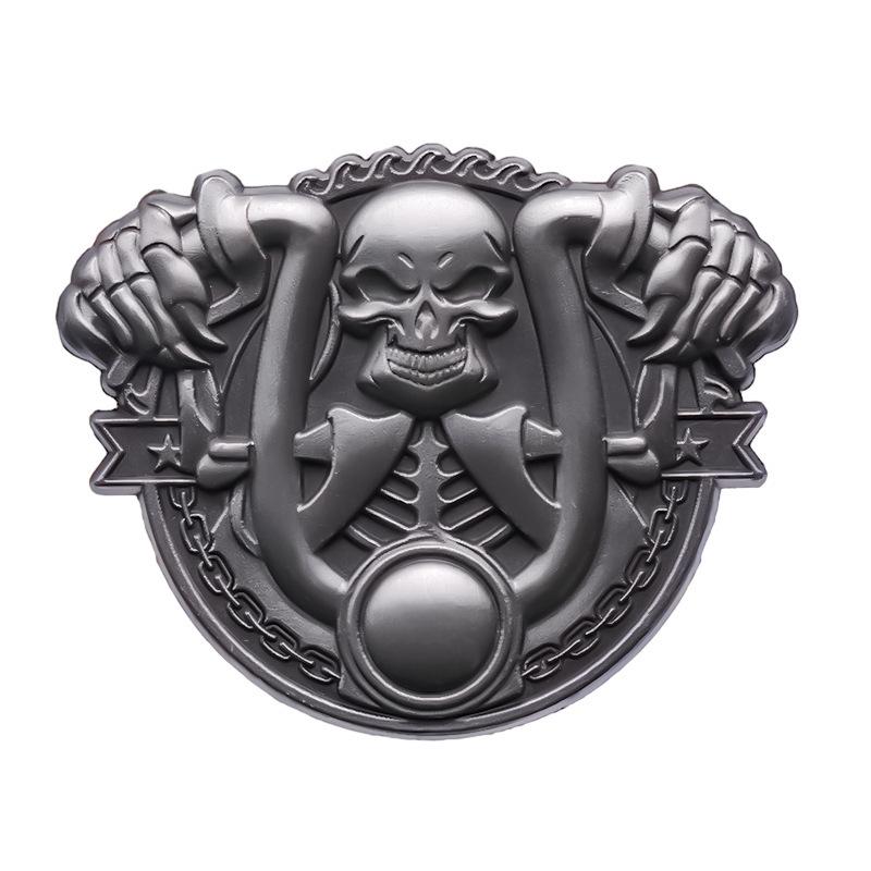Halloween Series Brooch Niche Diablo Skull Cast Metal Badge Personalized Pin Ornament