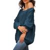 Women's Autumn and Winter Big Size Loose Knitting Round Neck Pullover Jumper