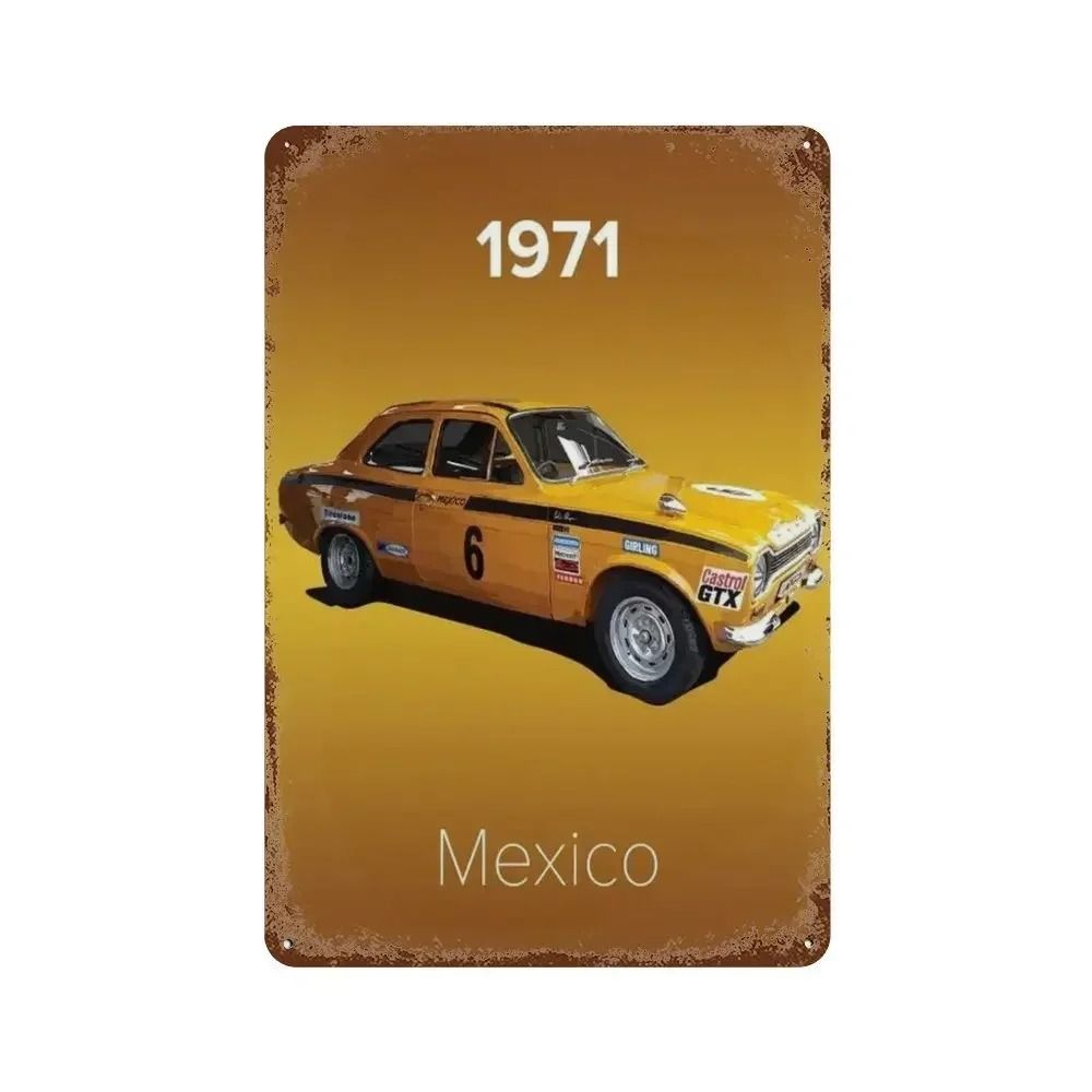 Garage Bar Metal Wall Sign, Auto Interior Decor Plaque 20x30cm