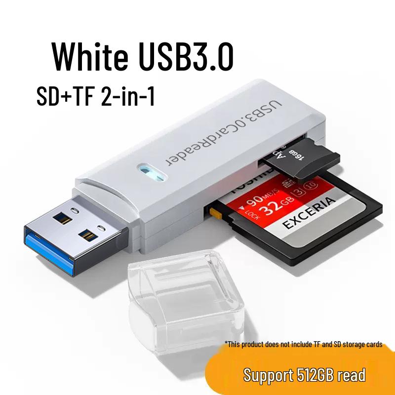 Высокоскоростной кард-ридер USB 3.0 и Type-C: Совместимость с TF/SD для телефонов, камер и компьютеров