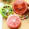 Mini Fruit Rotating Weekly Pill Box Case Splitter Organizer Medicine Container