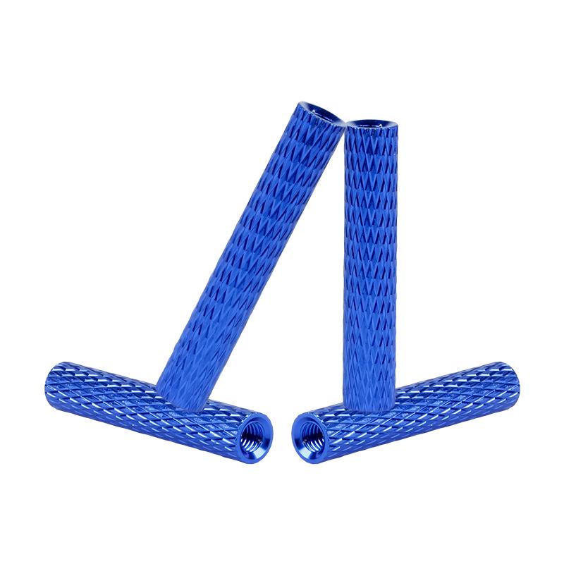 M3 Dark Blue Mesh Pattern Dual-Hole Aluminum Alloy Connecting Column for Drone FPV Frame Support