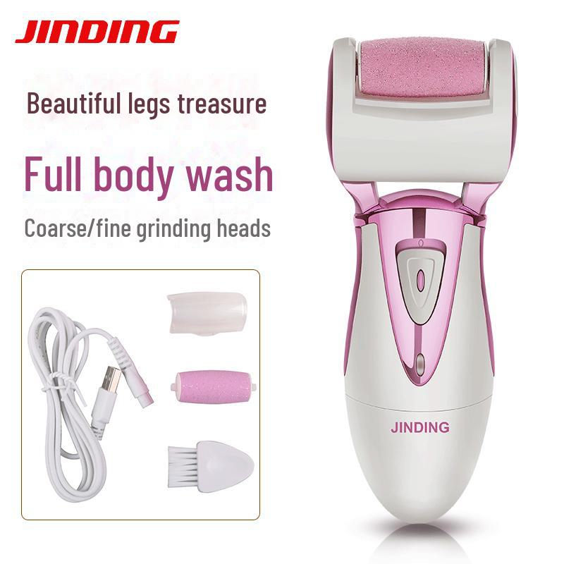 Электрическая шлифовальная машинка для ног с подсветкой для удаления омертвевшей кожи и мозолей; Инструмент для педикюра с камнем.