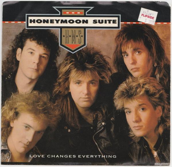 7-дюймовая пластинка HONEYMOON SUITE Love Changes Everything 2580327 WEA 1988 Канада Рок Б/у