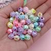 Творческие 50/100 шт. Тыквенные трехмерные бусины Цветочные модные макароны DIY Ручная работа пятиконечные бусины Материалы для бисероплетения Разноцветная звезда