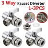 3-ходовой разделитель для мойки, распределительный клапан, герметичный соединитель для смесителя, разделитель, медные смесители, водоотделитель для душа/раковины/умывальника