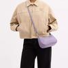COACH Teri Pebble Leather Shoulder Bag, Crossbody Bag, Handbag Medium Women's Purple CAL57-SVLL