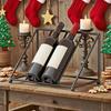 Wine Bottle Rack Iron Inclined Display Holder for 4-5 Bottles Modern Minimalist Wine Organizer for Entryway Bar Cabinet Decor