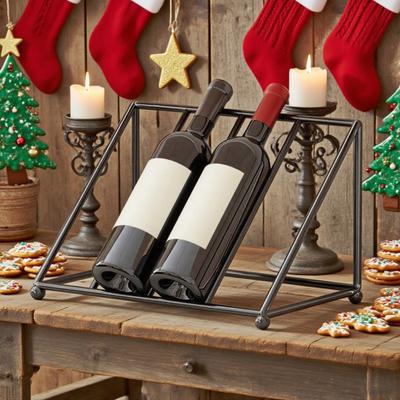 Подставка для винных бутылок Железный наклонный держатель для 4-5 бутылок Современный минималистичный органайзер для вина для прихожей, барного шкафа, декора