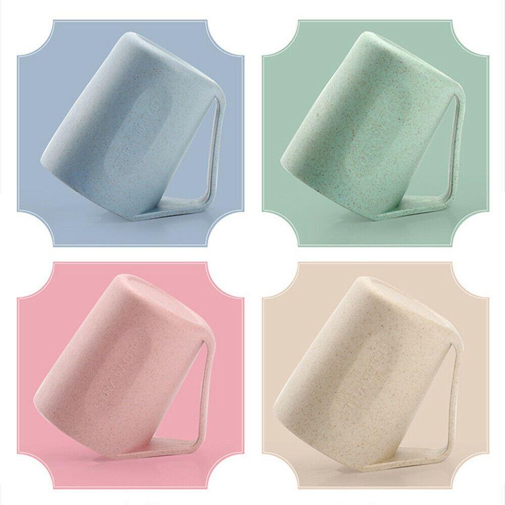Travel Toothbrush Brushing Cup Mouthwash Water Mug Wheat Straw Tumblers Mug Cup Plastic Cup