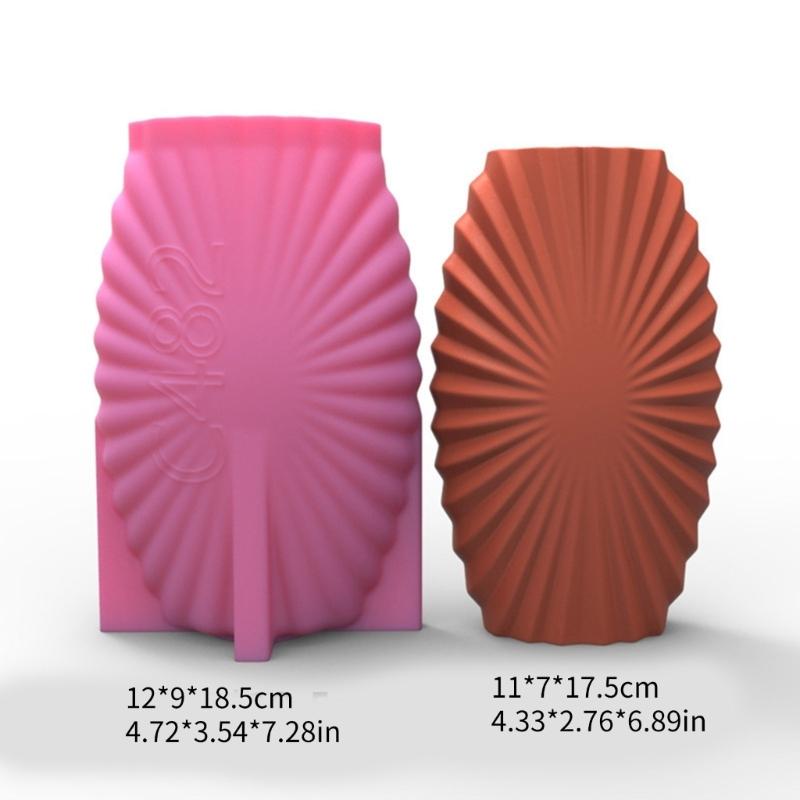 Геометрические 3D полосатые гипсовые силиконовые формы, коробка для хранения, форма для изготовления горшка для суккулентов, цветочный горшок, подсвечник