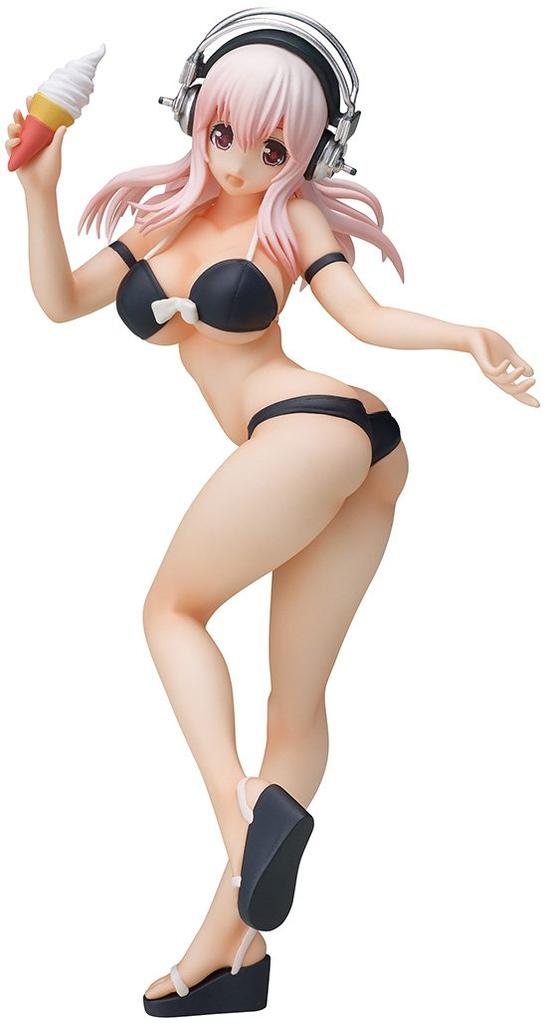Super Sonico Swimsuit Scale PVC Painted Prefabricated Figure Ver. 1/12