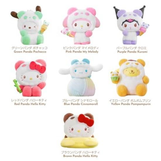 TOP TOY Sanrio Серия Цветная Панда 1 шт. Гачапон Сюрприз Фигурка Софуби ПВХ