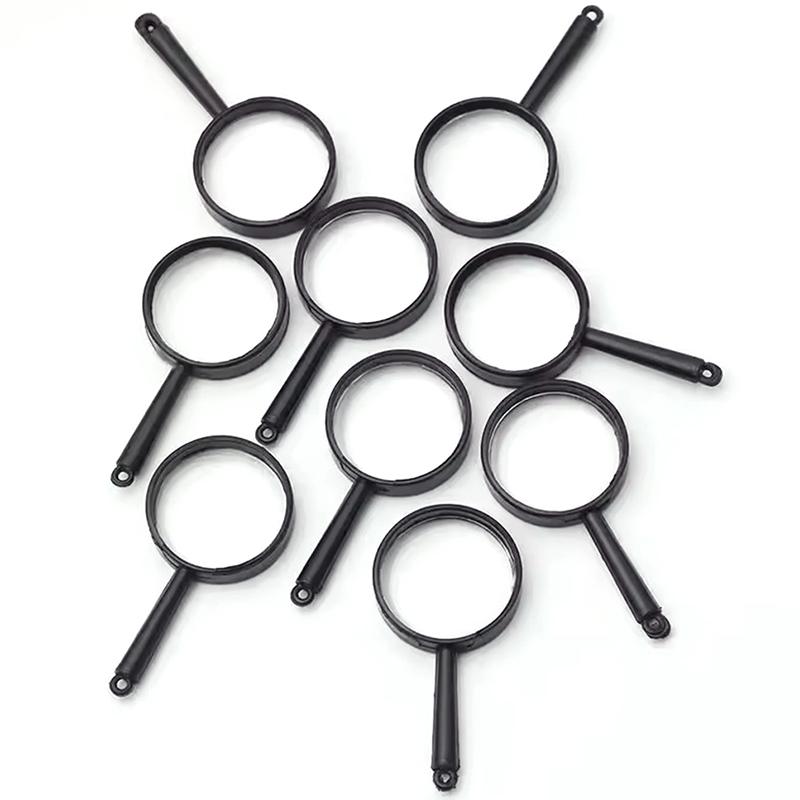 10-20PCS/Pack Black Mini Magnifying Glasses Handheld Reading Magnifiers Lightweight Portable Observation Tools Class Rewards ZYF