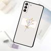 Minimalist Aesthetic Flower Phone Case For Samsung Galaxy S25 S24 S23 S22 S21 S20 S26 Ultra S10 Plus S23 FE S25 FE Cover