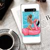 Girl Flamingo Summer Beach Cover For Samsung Galaxy S23 S22 S24 S25 Ultra Phone Case S21 Plus S20 FE S10 + S25Ultra Print Fundas